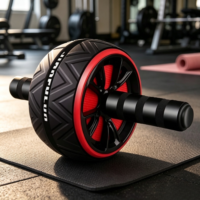 Sports Equipment Pictures - عجلة تمارين البطن غير القابلة للانزلاق،