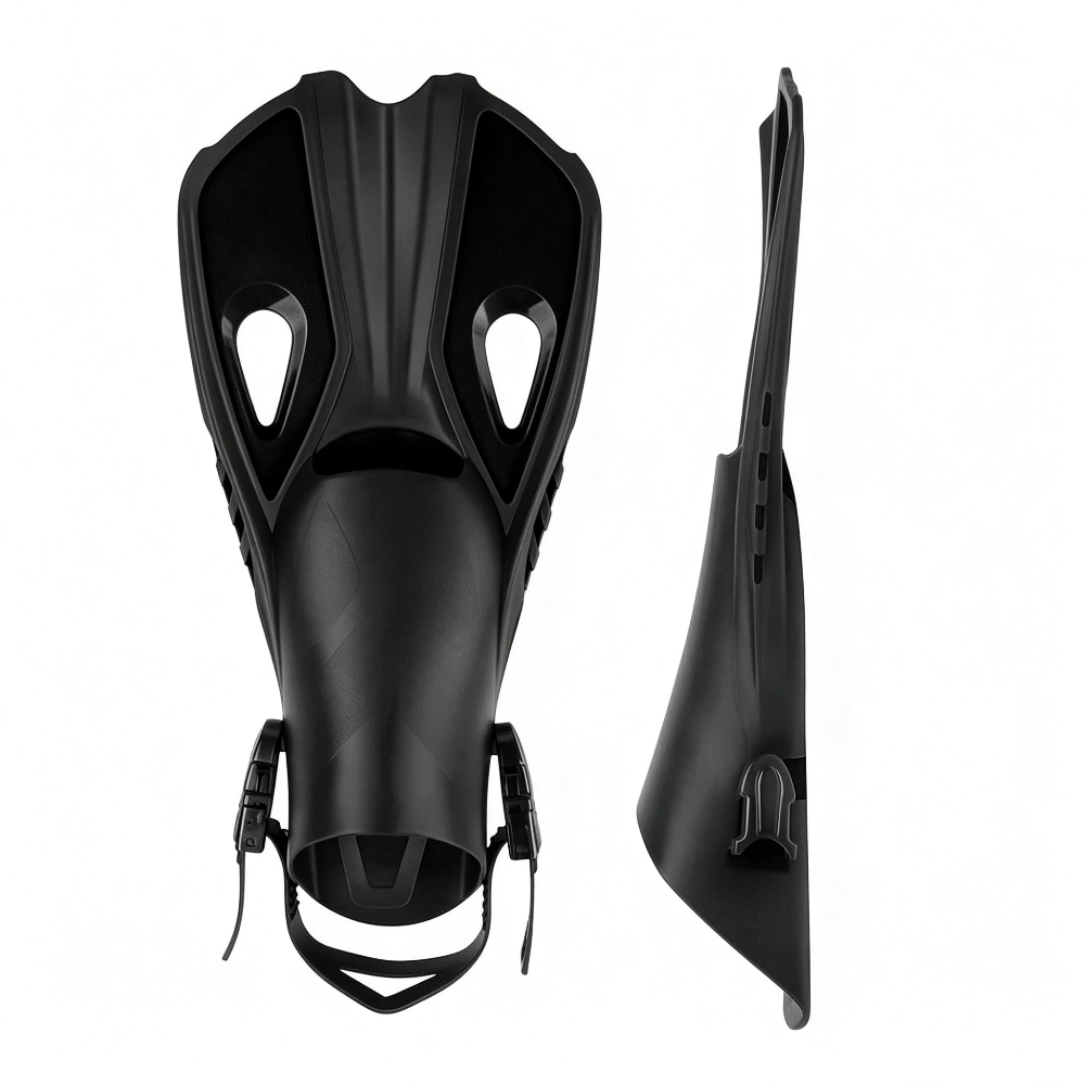 Swim Fin Short Blade - زعانف سباحة قصيرة قابلة للتعديل مفتوحة