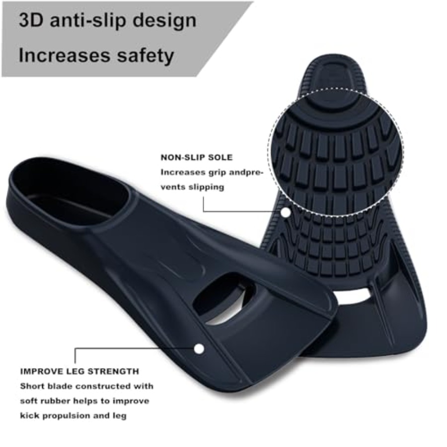 زعانف سباحة للكبار، زعانف تدري - مراجعة Swim Fin Short Blade وسعره